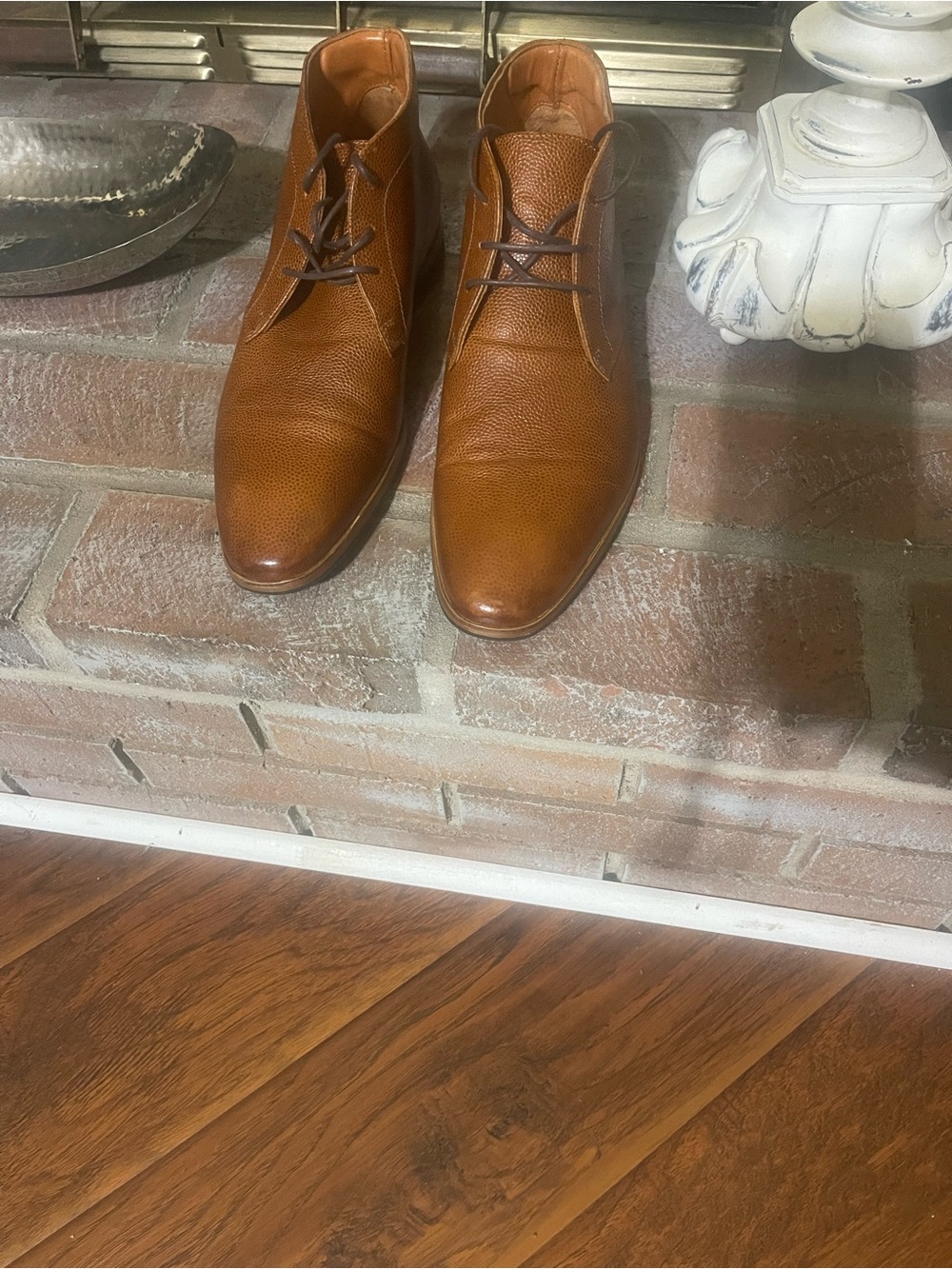 Men's Leather Chukka Boots in Rich Tan